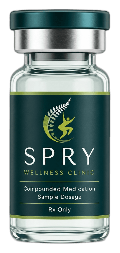 Spry Wellness GLP-1 Microdose protocol — clinical still life